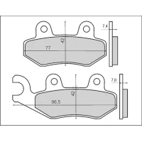 BRENTA КОЛОДКИ ДИСКОВІ ТОРМОЗНІ KH135 / KH214 (FT 3063)