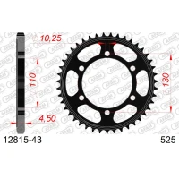 AFAM 2026/04 ШЕСТЕРНЯ ЗАД 4385 43 SUZUKI GSXR 600 '11-'19, YAMAHA MT-07 '14-'22, XSR700 '16-'22 (JTR1876.43) (LANC. 525)