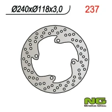 NG ДИСК ТОРМОЗНИЙ ПЕРІД HONDA CR 250R '91, CR 500 '87-'91 (240X118X3)