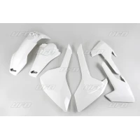 UFO КОМПЛЕКТ ПЛАСТІКОВ HUSQVARNA TE/TX 125/250/300 '17-19, FE 250/350/450/501 '17-19 КОЛІР БІЛИЙ (HU618E041)
