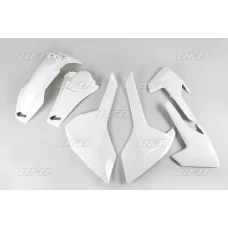 UFO КОМПЛЕКТ ПЛАСТІКОВ HUSQVARNA TE/TX 125/250/300 '17-19, FE 250/350/450/501 '17-19 КОЛІР БІЛИЙ (HU618E041)