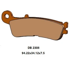 DELTA BRAKING КОЛОДКИ ДИСКОВІ ТОРМОЗНІ KH755 ПЕРІД FANTIC XX 125, XEF/XXF 250/450, XEX 250 '21-'22, YAMAHA WR/YZ 250F/450F '19-'22, YZ 450FX '21-'22
