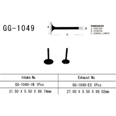 VESRAH КЛАПАН ВИПУСКНИЙ HONDA CRF 230 '03-20' (OEM: 14721-KBB-900) (1 ШТ.) (MADE IN JAPAN)