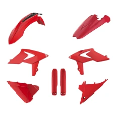 КОМПЛЕКТ ПЛАСТИКА POLISPORT (ПОВНИЙ KIT) BETA 2T/4T '18-'19 В КОМПЛЕКТІ КРИШКА АМОРТИЗАТОРІВ  (8398700001) КОЛІР ЧЕРВОНИЙ