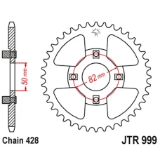 ЗАДНЯ ЗІРКА JR 4351 45 HONDA XR 100 '81-84 (435145JT) (STD.-5) (LANC.428)