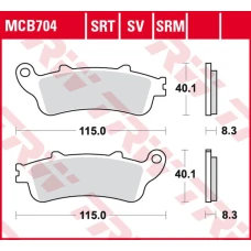 TRW LUCAS ZF КОЛОДКИ ДИСКОВІ ТОРМОЗНІ KH281 SINTER HONDA NSS 250 JAZZ '01-'04, FJS 400 SILVERWING '06-'08, FJS 600 SILVERWING '01-'10 ПЕРІД