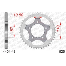 AFAM 2026/04 ШЕСТЕРНЯ ЗАД 828 48 SUZUKI GSF 650 BANDIT 07-15, GSX 650 F 08-15 (JTR807.48) (LANC. 525)