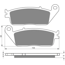 GOLDFREN ТОРМОЗНИЙ КОЛОДКИ 022 КЕРАМІЧНІ КАРБОНОВОГО AD