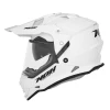 NOX ШОЛОМ OFFROAD \/ TRAIL DUOSPORT (DUAL) N312 SOLID Z ХВІРТКА I БЛЕНДА КОЛІР БІЛИЙ БЛИСК РОЗМІР M - зображення 1