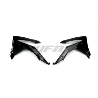 UFO КРИШКИ РАДІАТОРА HONDA CRF 250R '14-'17, CRF 450R '13-'16 КОЛІР ЧОРНИЙ