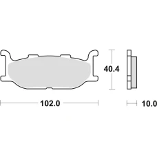 TRW LUCAS КОЛОДКИ ДИСКОВІ ТОРМОЗНІ KH179 ORGANIC YAMAHA XV 535 95-98, XJ 600 92-97, XVS 650 97-07, XJ 900 95-03, XV 1100 94-98, XV 1600 99-04, ПЕРІД