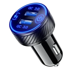 BIKETEC УНІВЕРСАЛЬНА ЗАРЯДНИЙ ПРИСТРІЙ ПОДВІЙНА USB QC 3.0 - 36 W QUICK CHARGE DO ГНІЗДА ПРИКУРЮВАЧ