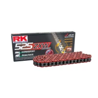 RK ЛАНЦЮГ ПРИВІДНИЙ (MOTOCROSS) 520MXZ5-120 ЗАСТІБКА (CL) W КОМПЛЕКТІ КОЛІР ЧЕРВОНИЙ