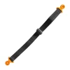 BIKETEC РЕМІНЬ DO WYCIAGANIA МОТОЦИКЛА ПІД KTM, 530CM X 2,5MM X 25MM  КОЛІР МАТЕРІАЛ ЧОРНИЙ, MATEAL КОЛІР ПОМАРАНЧ - зображення 1