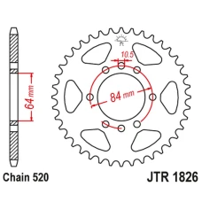 JT ЗІРОЧКА ЗАД 4302 46 SUZUKI VAN VAN RV 200 '16-'19 (430246JT) (LANC. 520)