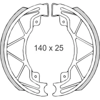 BRENTA КОЛОДКИ БАРАБАННІ ДИСКОВІ ТОРМОЗНІ DERBI25/50/125/150 PIAGGIO50/125/180 VESPA 50/125 (140X25MM) (FT 0300)