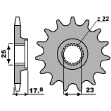 ПЕРЕДНЯ ЗІРКА PBR CHT 2096 15 18NC LAVERDA 750 96-00