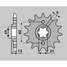 ПЕРЕДНЯ ЗІРКА CHT 571 16 YAMAHA XJ 600 84-91 (571-16) (JTF571.16)