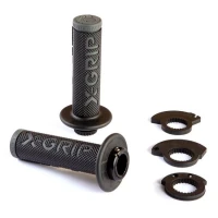 X-GRIP ПЕРЕМИКАЧІ BRAAAAP GRIPS LOCK-ON-GRIP GREY КОЛІР СІРИЙ З ПЕРЕХОДНИКАМИ ROLGAZU