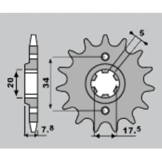 ПЕРЕДНЯ ЗІРКА PBR CHT 279 13 18NC (LANC. 520)