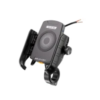 BIKETEC PRO КРОНШТЕЙН ДЛЯ МОТОЦИКЛА NA ТЕЛЕФОН DUAL Z ЗАРЯДНИЙ ПРИСТРІЙ INDUKCYJNA I USB-C (EL)