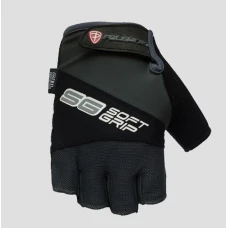 POLEDNIK РУКАВИЦІ / РУКАВИЦІ ВЕЛОСИПЕДІВ / MTB (БЕЗ PALCOW) МОДЕЛЬ SOFT GRIP КОЛІР ЧОРНИЙ/СІРИЙ РОЗМІР M