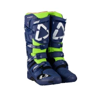 LEATT (АКЦІЯ 2023) ВЗУТТЯ CROSS 4.5 ENDURO BOOTS BLUE КОЛІР GRANATOWY/ZIELONY FLUO РОЗМІР 42 / 26.5 CM