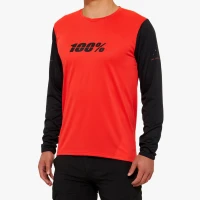 100 ПРОЦЕНТ MTB СОРОЧКА ROWEROWA МОДЕЛЬ RIDECAMP RED/BLACK КОЛІР ЧЕРВОНИЙ/ЧОРНИЙ РОЗМІР M