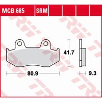 TRW LUCAS ZF КОЛОДКИ ДИСКОВІ ТОРМОЗНІ KH411 SINTER HONDA SCV 110 LEAD '08-'09, CH 125 SPACY '94-'99, PS 125/150 '06-'13, SES 125/150 '02-'06, ПЕРІД, SUZUKI AN 250 BURGMAN '98-'99, AN 400 BURGMAN '99-'02 ЗАД