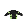 MODEKA КУРТКА TEKSTYLNA ДОВГА TAREX II KIDS (DZIECIECA\/JUNIOR) КОЛІР CZARNY\/NEONOWY (ЗЕЛЕНИЙ FLUO) РОЗМІР 140 - зображення 2