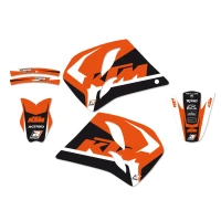 BLACKBIRD КОМПЛЕКТ НАЛІПОК (OKLEIN) KTM SX 250-360 '93-'97, DREAM 4 КОЛІР ОРАНЖЕВИЙ/ЧОРНИЙ