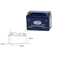 LANDPORT АКУМУЛЯТОР ZELOWY GB4L-B 12V 4AH 120X71X91 BEZOBSLUGOWY - ZALANY (10)