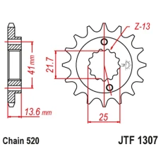 JT ЗІРОЧКА ПЕРІД 2093 14 KAWASAKI ZX6R '03-'06 (2093M14JT) (LANC. 520)
