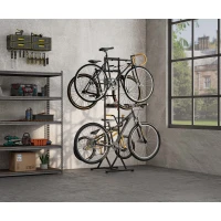 BIKETEC (2024/06) STOJAK ВЕЛОСИПЕДИ (WOLNOSTOJACY NA 4 ВЕЛОСИПЕДИ) КОЛІР ЧОРНИЙ ( BIKE RACK)