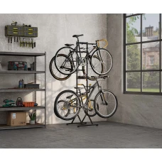 BIKETEC (2024/06) STOJAK ВЕЛОСИПЕДИ (WOLNOSTOJACY NA 4 ВЕЛОСИПЕДИ) КОЛІР ЧОРНИЙ ( BIKE RACK)