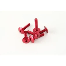 V PARTS (VICMA) КОМПЛЕКТ БОЛТІВ ВІТРОВИКИ M6X30 (6SZT.) КОЛІР CZERWONY(IMBUSOWA PLASKA)(TA630R)