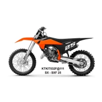 UFO 2025/04 КОМПЛЕКТ ПЛАСТІКОВ (ПОВНИЙ KIT) Z OSLONAMI ТЕЛЕСКОПІЧНИЙ (АМОРТИЗАТОРІВ) KTM SX 125 / 150 / 250 / 300 '25, SXF (SX-F) 250 / 350 / 450 '25-, КОЛІР КОЛІР ПОМАРАНЧ / ЧОРНИЙ / БІЛИЙ