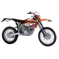 BLACKBIRD КОМПЛЕКТ НАЛІПОК (OKLEIN) KTM EXC '01-'02 DREAM 5 КОЛІР КОЛІР ПОМАРАНЧ ЧОРНИЙ
