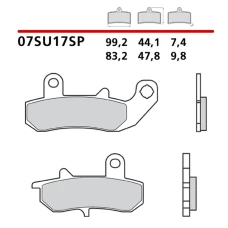 BREMBO 2026/03 КОЛОДКИ ДИСКОВІ ТОРМОЗНІ KH157 SINTER SP (SPIEK METALICZNY) ЗАД (ECE R90)