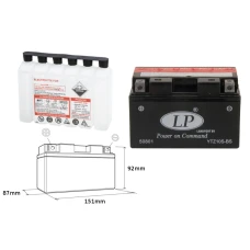 LANDPORT АКУМУЛЯТОР YTZ10S-BS 12V 8,5AH 151X87X94 BEZOBSLUGOWY - ELEKTROLIT OSOBNO (6) UE2019/1148