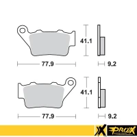 PROX ЗАДНЬОЇ ТОРМОЗНИЙ ПІДКЛАДКА KTM125/200/250 '94-03