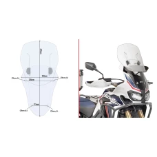 GIVI SPECIFIC РОЗСУВНА WIND-SCREEN FOR HONDA CRF1000L AFRICA ЗДВОЄНИЙ (16)