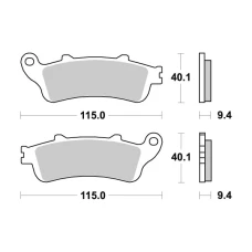 SBS BRAKEPADS SINTERED ЗАДНЬОЇ