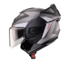 CABERG ШОЛОМ SZCZEKOWY FLIP-BACK (SZCZEKA DO ЗАДУ) МОДЕЛЬ TRIP LUNAR SOLID КОЛІР ЧОРНИЙ MAT\/BIALY\/SZARY РОЗМІР L (PINLOCK W КОМПЛЕКТІ) - зображення 4