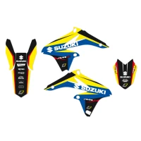 BLACKBIRD КОМПЛЕКТ НАЛІПОК (OKLEIN) SUZUKI RMZ 250 '10-'18, DREAM 4 КОЛІР NIEBIESKI/ZOLTY/CZARNY