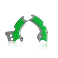 ACERBIS КРИШКИ РАМИ X-GRIP KAWASAKI KX 250 F '15-'20 ( KXF 250 ) КОЛІР ЗЕЛЕНИЙ / СІРИЙ
