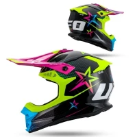 UFO 2026/01 ШОЛОМ INTREPID CROSS КОЛІР CZARNY/ZOLTY/ROZOWY РОЗМІР L ( ECE 22R06 ) - KOLEKCJA 2026