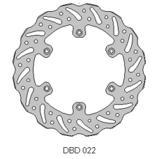 DELTA BRAKING ДИСК ТОРМОЗНИЙ ЗАД SUZUKI RM 125 '88-10, RM 250 '88-10, DRZ 250 '01-07, YAMAHA YZ 125 '01-16, YZ/YZF/WR 250 '01-16, WRF/YZF 426/450 '02-16, WAVE (240X118X4MM) (6X6,5MM) (NG329)