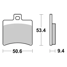 SBS BRAKEPADS КЕРАМІЧНІ (747HF)