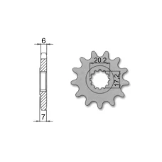 FORTE ПЕРІД SPROCKET, 13 ЗУБІВ (420), MINARELLI AM6